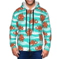 thumbnail image 1 of Vsdgher Octopuses Mens Hoodies Zip Hoodie, Hoodies for Men, Zip-up Hooded Sweatshirt-Medium, 1 of 5