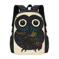 thumbnail image 1 of Vsdgher Owl with Mandala Print Backpack for Women Men School Bookbag with Laptop Compartment for College Work Travel, Simple Fashion Casual Daypack, Fit 15" Laptop, 1 of 8
