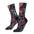 thumbnail image 1 of Vsdgher Paisley Crew Socks for Men & Women, Breathable Casual Athletic Ankle Socks, 1 of 6