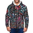 thumbnail image 1 of Vsdgher Paisley Mens Hoodies Zip Hoodie, Hoodies for Men, Zip-up Hooded Sweatshirt-3X-Large, 1 of 5