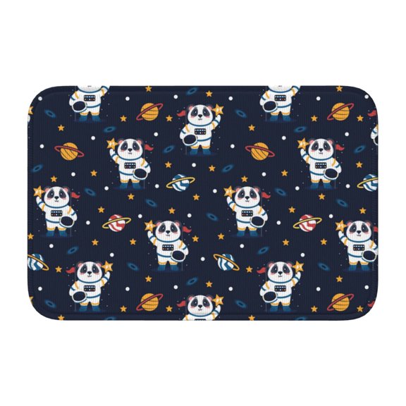 Vsdgher Panda Astronaut Hem Mat 40x60 - Multipurpose Doormat for Indoor & Outdoor Use - Welcome Your Guests with our Entrance Mat