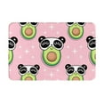 thumbnail image 1 of Vsdgher Panda Avocado print Flannel Anti-Slip Floor Mat Comfort Mat Floor Carpet for Decor, Non-Slip, Home, Office, Laundry, Durable, 1 of 5