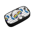 thumbnail image 1 of Vsdgher Panda with Sun glasses Print Large Capacity Pencil Case Pouch with Zipper, Portable Aesthetic Big Capacity Pencil Cases Pen Office Travel Stationery Bag, 1 of 8