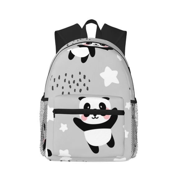 Vsdgher Pandas Print Unisex Large Capacity Bookbag Schoolbag Casual Daypack for High School/College/Teens/Travel/Work