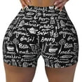 thumbnail image 1 of Vsdgher Pasta Bacon print Workout Shorts for Women Seamless Soft Smooth Gym Yoga Scrunch Active Exercise Fitness Shorts, 1 of 8