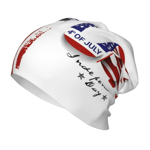 Vsdgher Patriotic Skull Art Toddler Beanie Baby Boys Girls Beanies Kids Winter Hats Children Knit Warm Caps