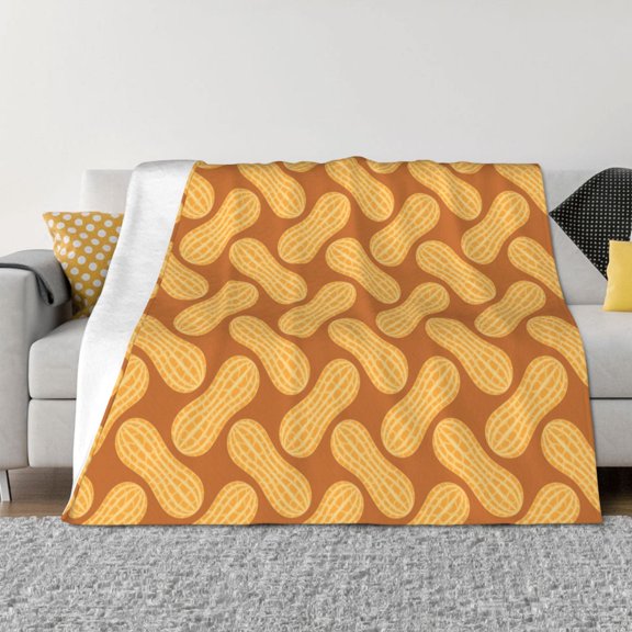 Vsdgher Peanuts6 Pattern Fleece Throw Blanket, Horizontal Fleece Bedding Home Decor for Couch & Bed All Season Use -60"x50"