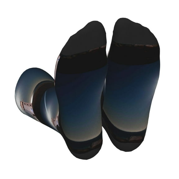 Vsdgher Peggy's Cove Lighthouse Unisex Crew Socks Lightweight Breathable Ventilation Ankle Socks, Mid-calf socks for Daily