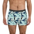 thumbnail image 1 of Vsdgher Penguins Whales Pattern Men's Boxer Brief Underwear,Soft Funny Underwear for Men-Small, 1 of 5