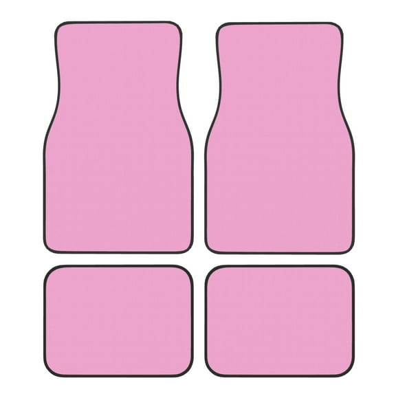 Vsdgher Pink Car Foot Mat Set of 4 Pieces Universal Floor Liner Car Accessories Fits Most Cars, Trucks, Vans, sedans, SUV