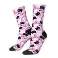 thumbnail image 1 of Vsdgher Pink Girl Halloween Crew Socks for Men & Women, Breathable Casual Athletic Ankle Socks, 1 of 6