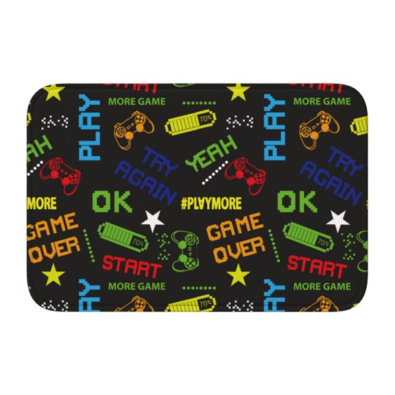 Vsdgher Pixel Game Hem Mat 40x60 - Multipurpose Doormat for Indoor & Outdoor Use - Welcome Your Guests with our Entrance Mat