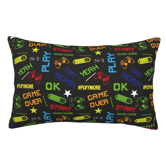 Vsdgher Pixel Game Print Pillow Cases -Iconic Collection Pillowcases -Extra Soft, Not easy to deform,not pilling Export quality