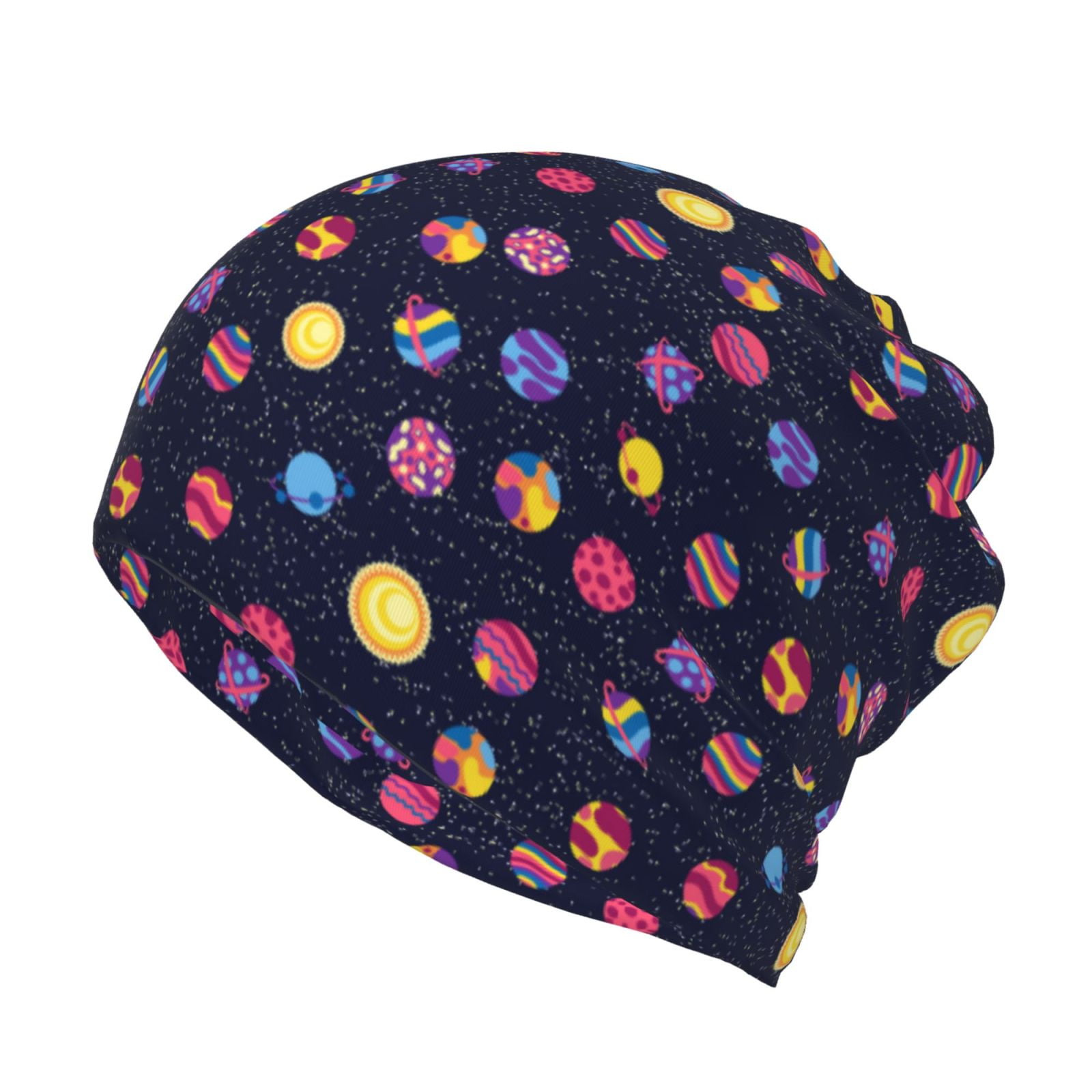 2 Stück Baggy Slouchy Beane Elastc Prnted Chemo Hut Turban Cap Warm