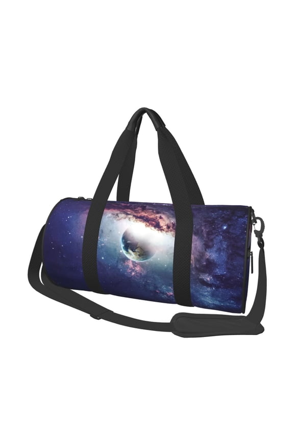 Planets Stars And Galaxies 45L Foldable Duffel Bag, Sports Gym Bag,Overnight Bag, Portable Weekender Bag for Airplanes