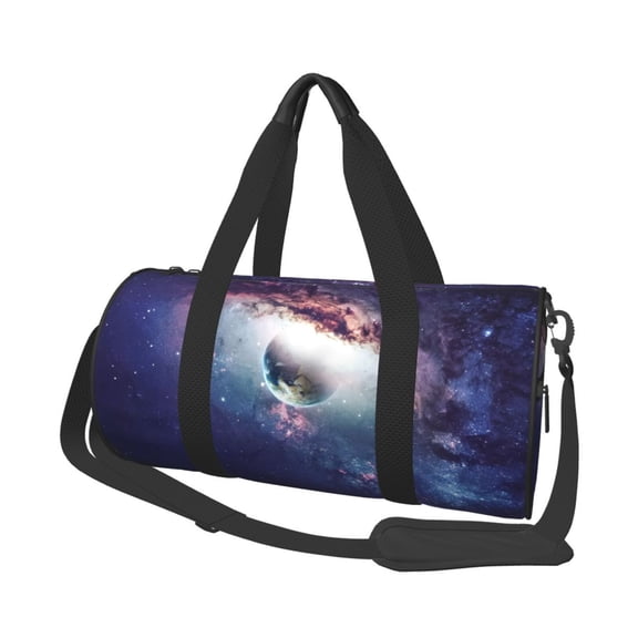 Vsdgher Planets Stars And Galaxies 45L Foldable Duffel Bag, Sports Gym Bag,Overnight Bag, Portable Weekender Bag for Airplanes