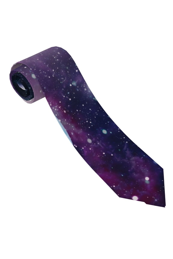 Planets Stars And Galaxies1 Print Ties for Men 4.7" Formal Necktie Wedding Accessory Men's Business Ties for Wedding Bussiness Work