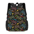 thumbnail image 1 of Vsdgher Play Game3 Print Backpack for Women Men School Bookbag with Laptop Compartment for College Work Travel, Simple Fashion Casual Daypack, Fit 15" Laptop, 1 of 1