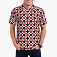 thumbnail image 1 of Vsdgher Playing Cards Polo Shirts for Men, Men's Short Sleeve Stretch Polo Shirt, Shirts for Men-Medium, 1 of 6