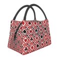 thumbnail image 1 of Vsdgher Poker Print Insulated Reusable Bags with Sturdy Zipper and Handles, Foldable Totes for Hot or Cold Food Bring or Delivery, 1 of 8