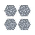 thumbnail image 1 of Vsdgher Poodle Dog Leather Coasters for Drinks, Durable Drink Coasters 4 Set for Tabletop Protection, Luxurious Home Décor and Housewarming Gift ( {designName})Hexagon, 1 of 6