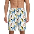 thumbnail image 1 of Vsdgher Poodle Dog Print Men's Pajama Shorts Lounge Bottoms Sleep Shorts Elastic Waist Lightweight PJ Shorts with Pockets-3X-Large, 1 of 6