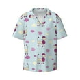thumbnail image 1 of Vsdgher Poodle Dog Print Men's Wrinkle Free Untucked Cuban Shirt Business Casual Button Down Shirts Short Sleeve Shirt, 1 of 7