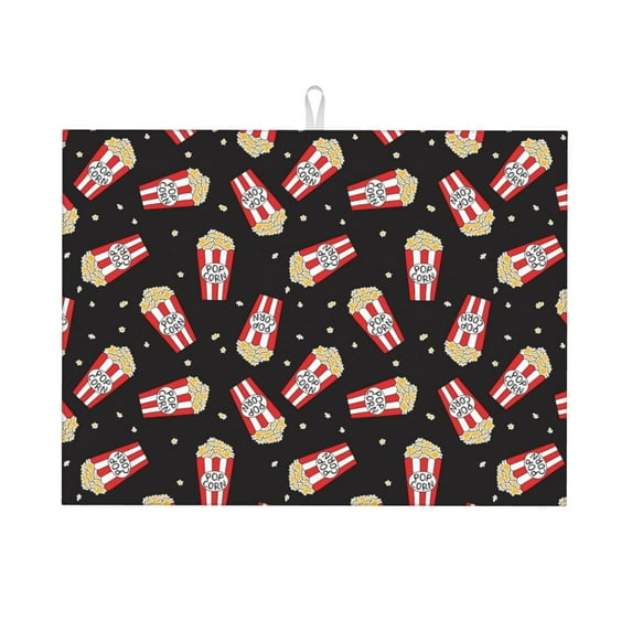 Vsdgher Popcorn Dish Drying Mat Super Absorbent Drying Mat Large Dish Drying Mats for Kitchen Counter Kitchen Drying Mat 24" x 18"