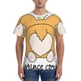 thumbnail image 1 of Vsdgher Prince Corgi Dog Print Men's Dry Fit Mesh Athletic Shirts Moisture Wicking Tennis T-Shirt Tops, 1 of 1