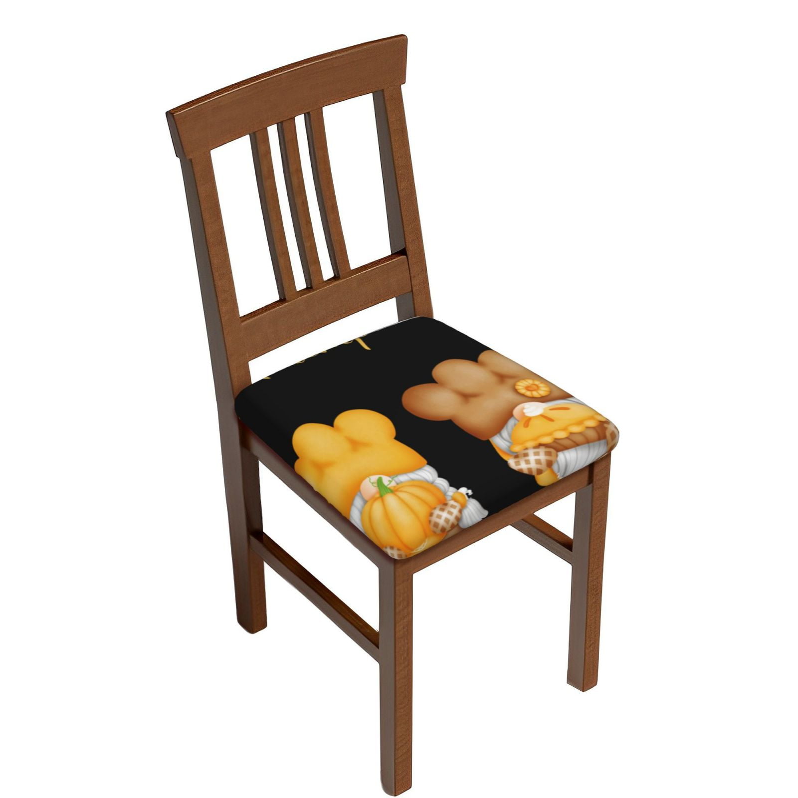 Vsdgher Pumpkin Pie Gnome Couch Cushion Covers, Non-Slip Sofa Seat Cushion Slipcovers, Soft Couch Covers（Don't include seat cushion）Four Pieces
