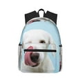 thumbnail image 1 of Vsdgher Puppy Licks Nose Print Unisex Large Capacity Bookbag Schoolbag Casual Daypack for High School/College/Teens/Travel/Work, 1 of 8