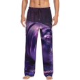 thumbnail image 1 of Vsdgher Purple Hippo In Water Mens Pajama Pants Sleep & Lounge Pants, PJ Pants-Small, 1 of 6