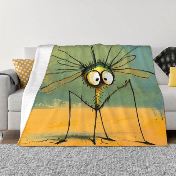Vsdgher Quirky Cartoon 123 Pattern Fleece Throw Blanket, Horizontal Fleece Bedding Home Decor for Couch & Bed All Season Use -50"x40"