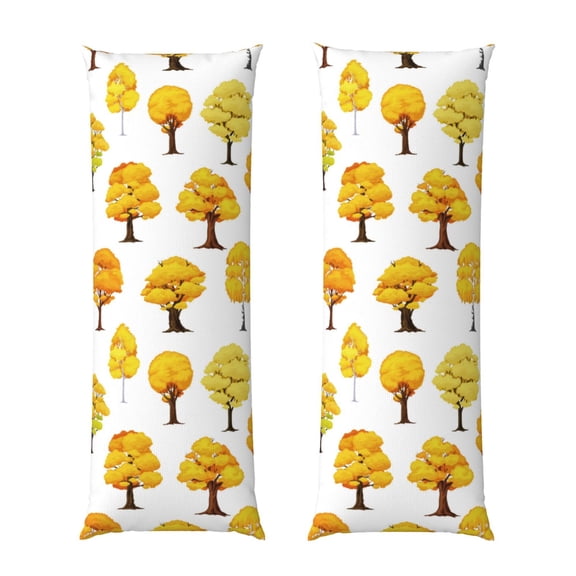 Vsdgher Qutumn Tree Body Pillow Cover, Pillowcases with Hidden Zipper Breathable Long Pillow Case (Pillows are not included,20x54 inch)