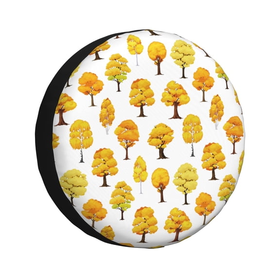 Vsdgher Qutumn Tree for Spare Tire Cover, Tire Wheel Protector Wheel Cover Fit for Truck,Trailer,RV,SUV,Camper and Most Vehicle-16 inch