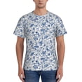 thumbnail image 1 of Vsdgher Rabbit And Butterfly Print Men's Dry Fit Mesh Athletic Shirts Moisture Wicking Tennis T-Shirt Tops, 1 of 1