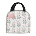 thumbnail image 1 of Vsdgher Rabbit And Flower Lunch Bag, Lunch Box for Women Adult Men, Lunch Tote Insulated Cooler Lunch Container for Work/Office/Picnic/Travel, 1 of 8