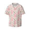 thumbnail image 1 of Vsdgher Rabbit Print Men's Wrinkle Free Untucked Cuban Shirt Business Casual Button Down Shirts Short Sleeve Shirt, 1 of 7