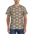 thumbnail image 1 of Vsdgher Raccoon Print Men's Dry Fit Mesh Athletic Shirts Moisture Wicking Tennis T-Shirt Tops, 1 of 9