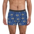 thumbnail image 1 of Vsdgher Raccoon blue point Pattern Men's Boxer Brief Underwear,Soft Funny Underwear for Men-Large, 1 of 5