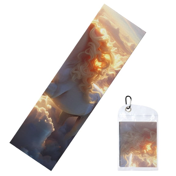 Vsdgher Rainbow Cloud White Horse Cooling Towel (40"x12"), Soft Breathable Chilly Towel, Ice Towel, Microfiber Towel for Sport, Workout & More Activities