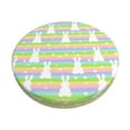 thumbnail image 1 of Vsdgher Rainbow Rabbit Print Stool Covers Round,Stretch Round Stool Covers Washable Stool Cushion Slipcover Elastic Chair Covers for 12-14 Inch Chair, 1 of 7