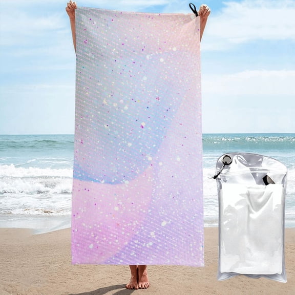 Vsdgher Rainbow Unicorn Party Microfiber Ultra Soft Highly Absorbent Bath Towel, Quick Drying Towels for Body, Sport, Yoga, SPA, Fitness-27.5"x55"