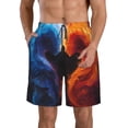 thumbnail image 1 of Vsdgher Red And Blue Abstract Men's Beach Shorts, Surfing shorts, Swim trunks, Quick Dry Swim Trunks for Surfing Beach Fun -Medium, 1 of 6