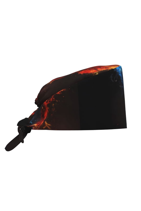 Red And Blue Fire Bird Men Women Adjustable Cap Working Hat Tie Back Cap, Work Cap