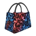 thumbnail image 1 of Vsdgher Red And Blue Lightning Print Insulated Reusable Bags with Sturdy Zipper and Handles, Foldable Totes for Hot or Cold Food Bring or Delivery, 1 of 8