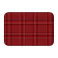 thumbnail image 1 of Vsdgher Red Black Houndstooth Hem Mat 40x60 - Multipurpose Doormat for Indoor & Outdoor Use - Welcome Your Guests with our Entrance Mat, 1 of 6