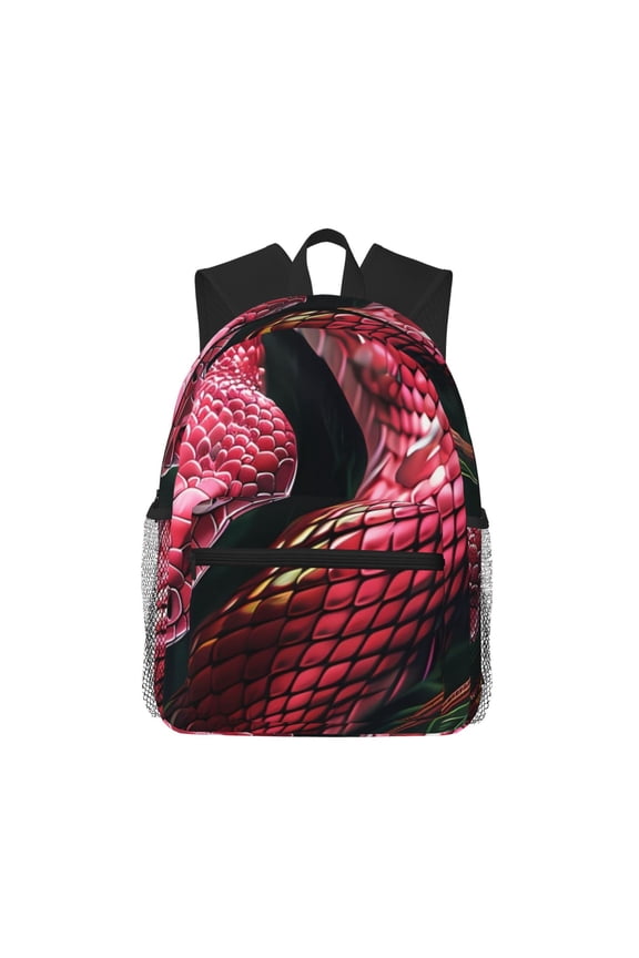 Red Viper Jungle Intensity Unisex Large Capacity Bookbag, Schoolbag, Casual Daypack for High School, College, Teens, Travel, Work