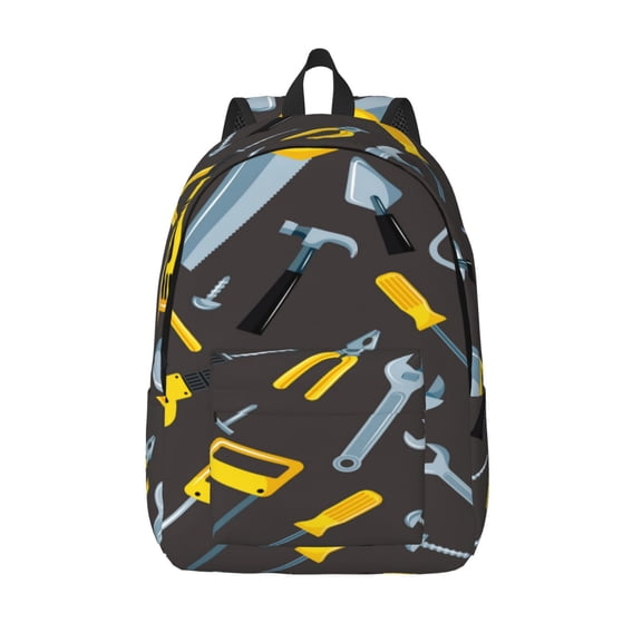 Vsdgher Repair tools (2) Print Canvas Backpack Travel Rucksack Unisex Knapsack 15.7/17.7Inch Laptop Backpack for Work,College -Small