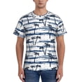thumbnail image 1 of Vsdgher Retro Coconut Tree Print Men's Dry Fit Mesh Athletic Shirts Moisture Wicking Tennis T-Shirt Tops, 1 of 9